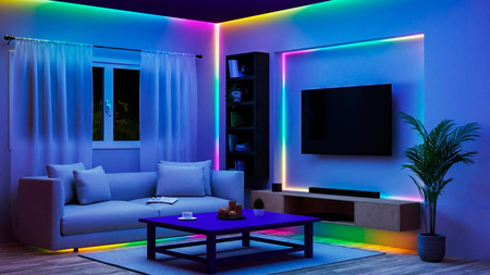 Taśma LED Pasek 10,2W RGBIC 4m Inteligentna SMART WiFi Bluetooth Aplikacja WiZ