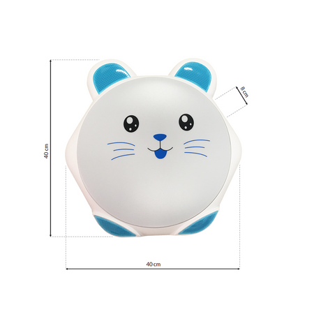 Plafon natynkowy SWEET 20W LED Niebieska Dziecięca Króliczek ML6181 Milagro Tworzywo Sztuczne + Metal