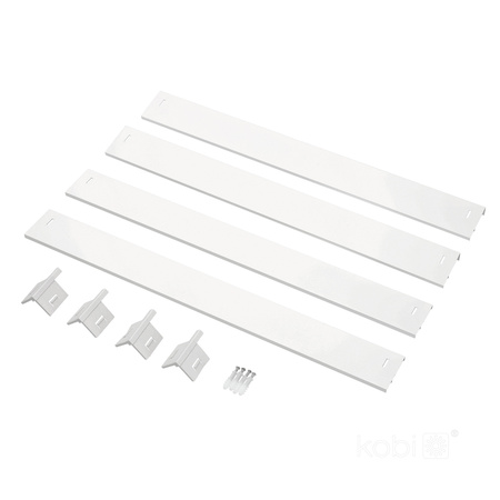 Ramka Natynkowa 63mm do Panelu LED 60x60cm Klik Biała Kobi