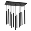 Lampa Wisząca Sufitowa MONZA Czarna 11xG9 max 8W LED Milagro