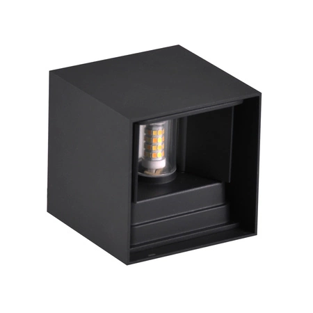 Kinkiet Elewacyjny LED Oprawa zewnętrzna Czarna G9 Góra/Dół z Regulowanym Kątem Świecenia KIOTO GOLDLUX (Polux)