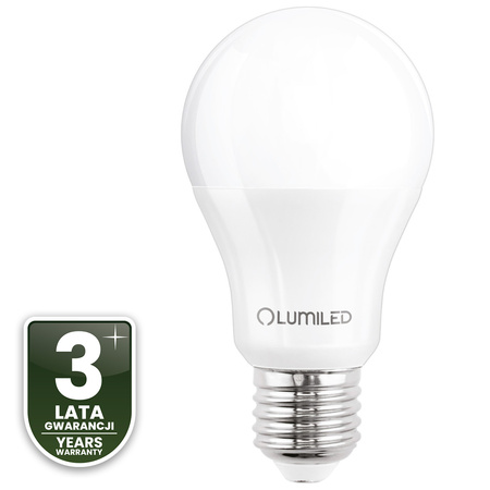 Żarówka LED E27 A60 9W = 60W 806lm 3000K + RGB Wielokolorowa 260° Ściemnialna Pilot LUMILED