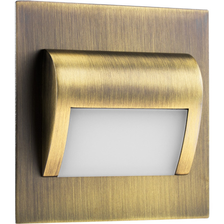 Oprawa Schodowa LED 1,2W Mosiądz Ciepła DECORUS 9 ProVero