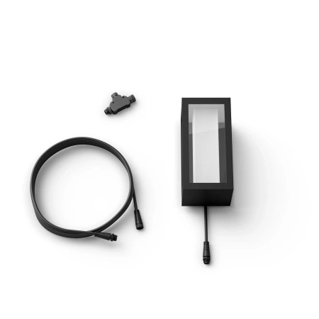 Kinkiet Ogrodowy LED Lampa Zewnętrzna Elewacyjna 15.8W 1180lm IP65 White and Color Ambiance RGB + TW Czarna Inteligentna SMART Zigbee Bluetooth Impress LowVolt Philips HUE