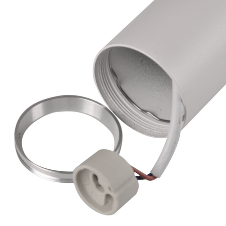 Kinkiet Ścienny Lampa Oprawa Natynkowa 2x GU10 Biały Srebrny BAMBOO Sanico Goldlux