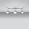 Lampa Sufitowa Oprawa Natynkowa Reflektor 3x GU10 Ruchoma Minimalistyczna Kulista Biała Nowoczesna Oculare Sollux