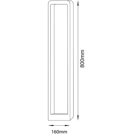 Lampa Ogrodowa Słupek Zewnętrzny Stojący LED 7W RIO 80cm