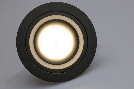 Oprawa HALOGENOWA TRIBUS Podtynkowa Stała Okrągła Czarna GU10