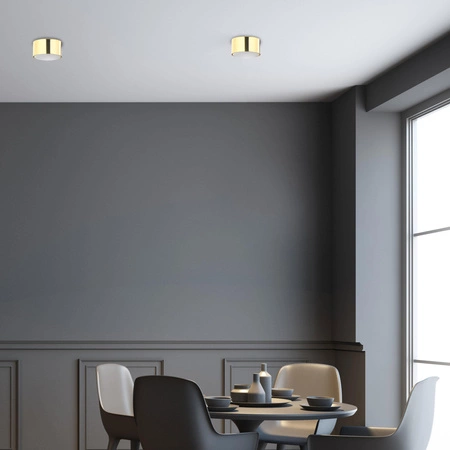 Lampa Sufitowa Oprawa Natynkowa DALLAS GOLD Spot Halogenowa Złota Okrągła GX53 6096 TK Lighting