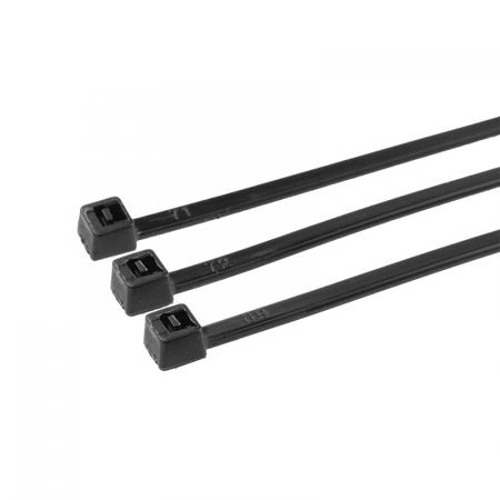 Opaski Zaciskowe Kablowe 2.5x200 mm Czarne UV TRYTYTKI TRYTKI ZIPERKI OK-25200B .MORE 100 szt.