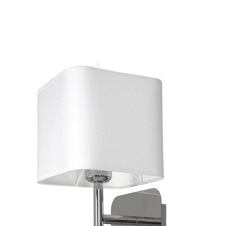 Lampa Ścienna Kinkiet NAPOLI Biała Chrom 1xE27 Milagro