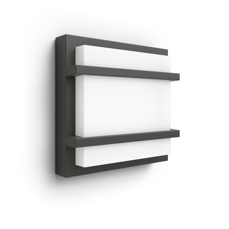 Kinkiet Ogrodowy Lampa Elewacyjna Zewnętrzna LED 3.8W 800lm 2700K Antracyt Petronia Ultra Efficient Philips