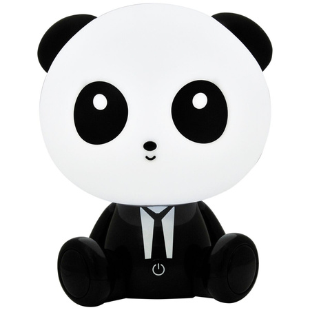 Lampka Dekoracyjna LED 2.5W 59lm Biała Czarna Ściemnialna Panda Sanico Goldlux