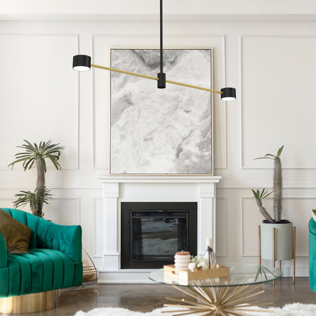 Lampa Sufitowa CROSS Złota 2xGX53 Milagro