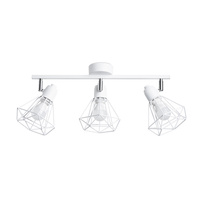 Lampa Sufitowa Listwa Oświetleniowa 3x E14 Żyrandol Geometryczna Biała Nowoczesna Artemis Sollux