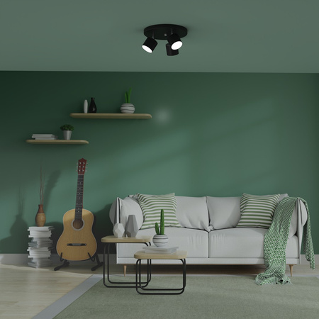 Lampa Sufitowa DIXIE Czarna 3xGX53 Ruchoma Milagro