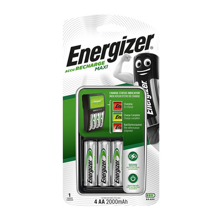 ŁADOWARKA ENERGIZER MAXI+ 4x AKUMULATOR R6 AA POWER PLUS