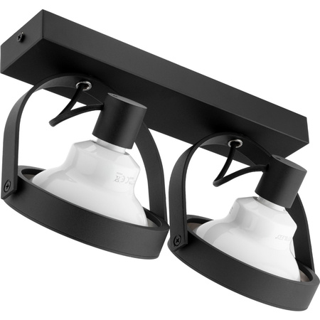 Lampa sufitowa Kinkiet LEON 2x ES111 Ruchomy czarny