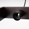 Lampa Sufitowa Wisząca Zwis E27 Żyrandol Kwadratowa Brązowa Skandynawska Aries Sollux