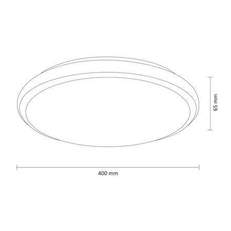 Plafoniera LED Oprawa Sufitowa Irina 24W 1320lm 40cm GOLDLUX (Polux) + pilot