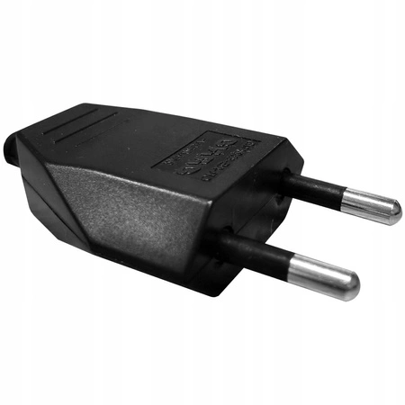 Wtyczka Elektryczna Płaska Wtyk 2P 25A 250V Rozbieralna Czarna ORNO