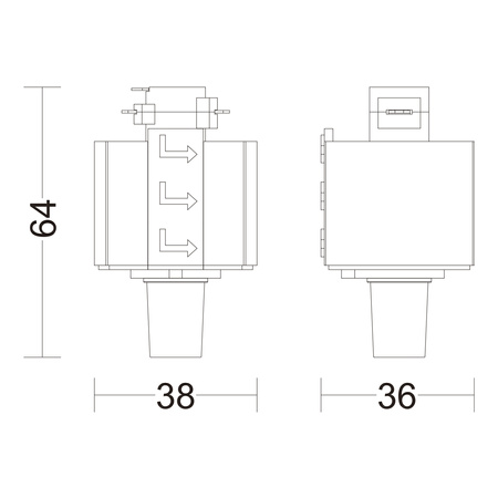 Adapter Lamp do Szyn Oświetleniowych Szynoprzewodów LED Jednofazowych Czarny EasyLink Philips