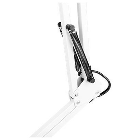 Lampka Biurkowa Kreślarska E27 Szkolna Nocna Klips Włącznik On/Off Biała Lena Masterled