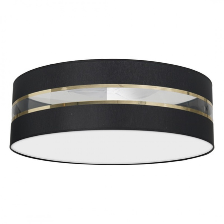 Plafon LED Lampa Sufitowa ULTIMO Czarna 3xE27 Ø60cm Milagro