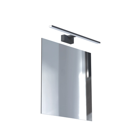 Kinkiet Ścienny Lampa Natynkowa LED 8W 600lm 4000K Neutralna Czarna Wodoodporna Łazienkowa IP44 Nowoczesna CEZANNE LED S 10676 Nowodvorski