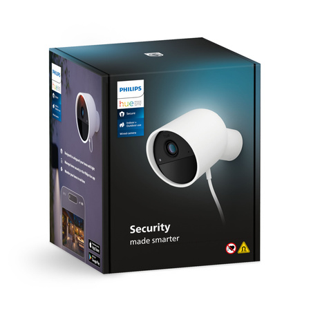Kamera Przewodowa Zewnętrzna IP 1080p Full HD CMOS Biała Zigbee WiFi SMART Security Camera Secure Philips HUE