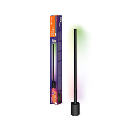 Inteligentna Lampa Stojąca LED 8W SMART+ WiFi RGB + RC z Pilotem Ściemnialna 80cm Czarna FLOOR CORNER LEDVANCE