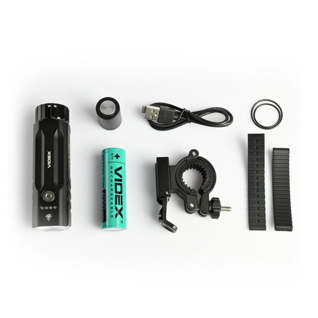 Lampka Rowerowa Latarka LED Woodoodporna Akumulator IP68 2000lm Videx