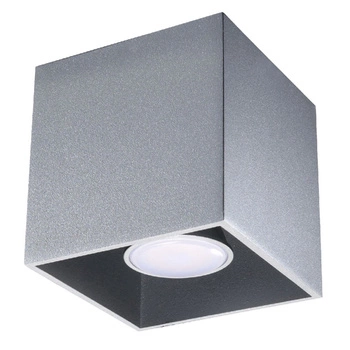 Lampa Sufitowa Oprawa Natynkowa GU10 Kwadratowa Szara Nowoczesna Quad Sollux