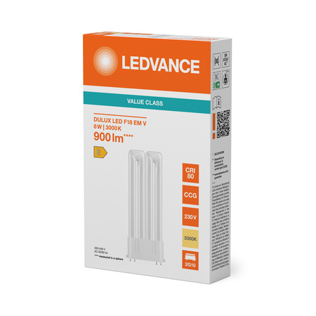 Żarówka LED DULUX 2G10 8W = 18W 900lm 3000K Ciepła Biała FILAMENT LEDVANCE