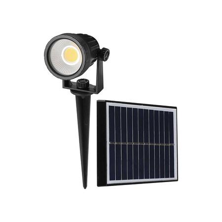 Lampa Ogrodowa LED Reflektor Szpikulec Solarny 2W 3000K IP65 VT-952 V-TAC