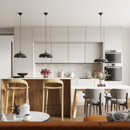 Lampa Sufitowa Wisząca Zwis E27 Okrągła Czarna Skandynawska Frika Sollux