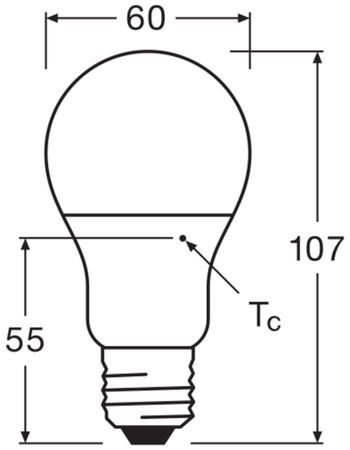Żarówka LED A60 E27 8W = 60W 806lm 4000K Neutralna 150° STAR CLASSIC Osram