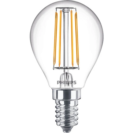 Żarówka LED E14 P45 4,3W = 40W 470lm 2700K Ciepła Filament PHILIPS