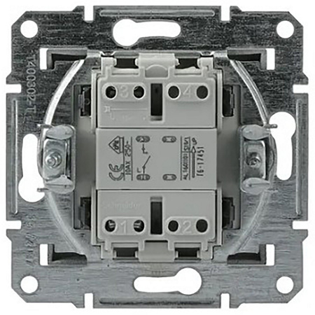 Włącznik Światła Pojedynczy Jednobiegunowy bez Ramki Podtynkowy Asfora IP20 Antracyt