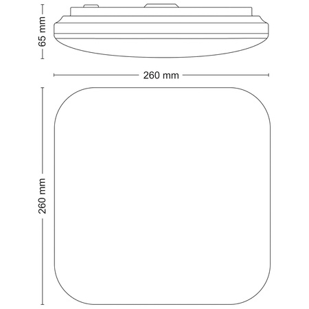 Lampa Sufitowa Plafon LED 12W 1300lm 4000K Biała Mauve Philips