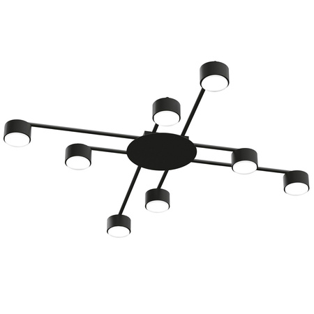 Lampa Sufitowa Żyrandol Oprawa 8x GX53 LED Czarna Nowoczesna Videx