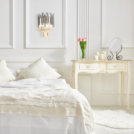 Lampa Ścienna Kinkiet ASPEN Chrom 2xE14 Milagro