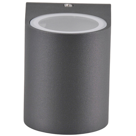 Kinkiet ogrodowy zewnętrzny na LED 1x GU10 BOSTON GOLDLUX (Polux) ALUMINIUM SZARY owalny