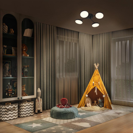 Lampa LED Ścienna Sufitowa Kinkiet Oprawa Natynkowa 21W 1120lm CCT Dekoracyjna Czarny Spot Moon Ledvance