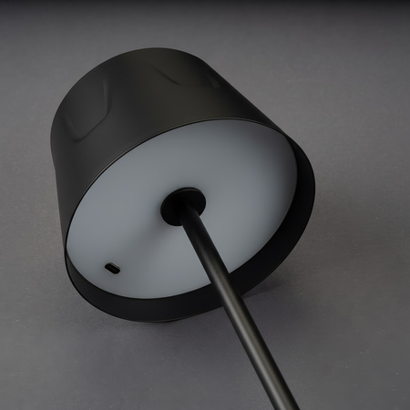 Lampa Ogrodowa LED Stojąca Ozdobna Stołowa Nocna USB Ściemnialna Dotykowa Czarna FIORA LUMILED