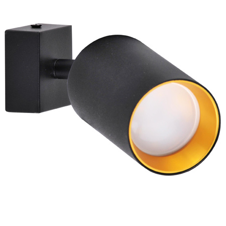 Kinkiet Reflektor Oprawa Ścienno-Sufitowa LED 1 x GU10 MARIBEL Czarny GOLDLUX (Polux)