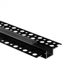 Profil Aluminiowy LED do Płyt GK Gipsowych REGIPS Wpuszczany Podtynkowy Czarny 2m z Kloszem Przezroczystym do Taśm LED + Zaślepki seria GP Ecolight