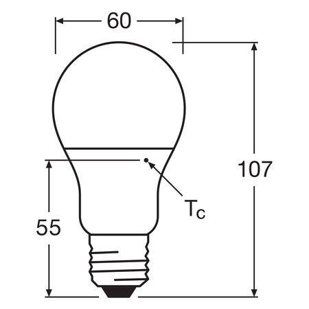 Żarówka LED A60 E27 8.5W = 60W 806lm 4000K Neutralna 200° PCR LAMPS Osram
