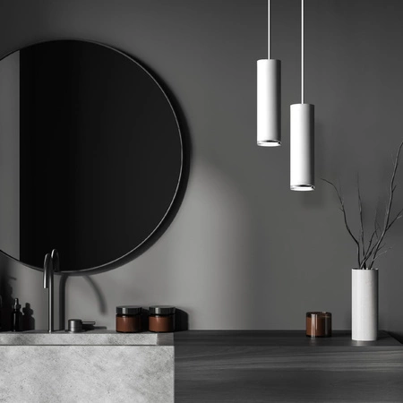 Lampa Sufitowa Wisząca Zwis GU10 Biała IP44 TURYN Sanico Goldlux