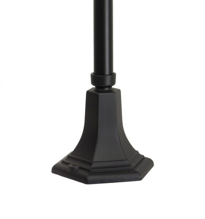 Lampa Ogrodowa Zewnętrzna Słupek LATARNIA E27 Kule z koszykiem 200 K 5002/3/KPO 72cm czarny Su-Ma